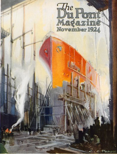 Ship construction, front cover of the 